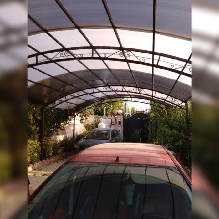 سقف پارکینگ پلی کربنات